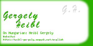 gergely heibl business card